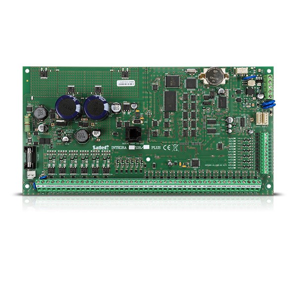 EN50131 Grade 3 compliant alarm control panel main board, with 16 up to 128 zones and outputs (INTEGRA 128 Plus)