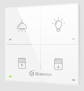 GRENTON TOUCH PANEL+ 4B CUSTOM ICONS TF-Bus, white