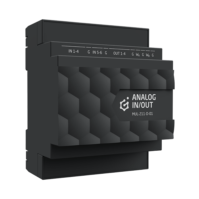 GRENTON ANALOG IN/OUT 0-10 V, DIN,TF-Bus, 1-wire