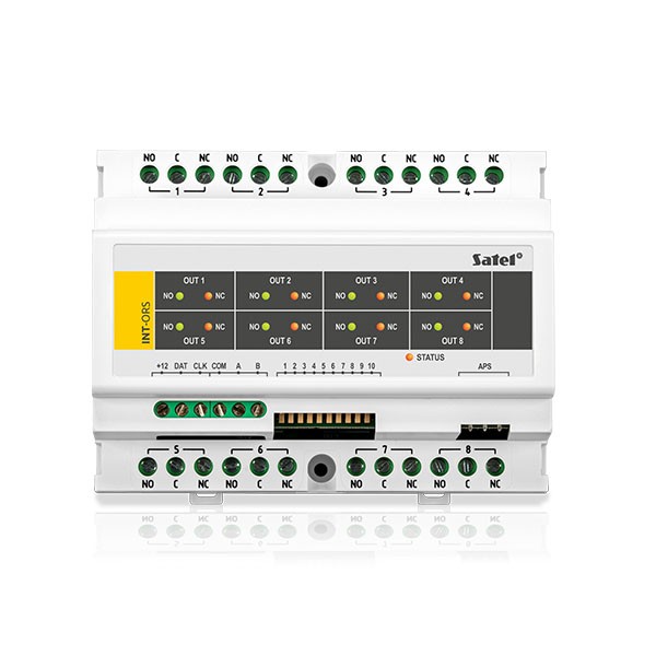 DIN rail compatible outputs expansion module (INT-ORS)