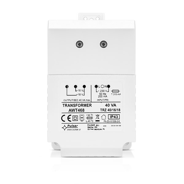 230V/18V AC Transformer (TR 40 VA)
