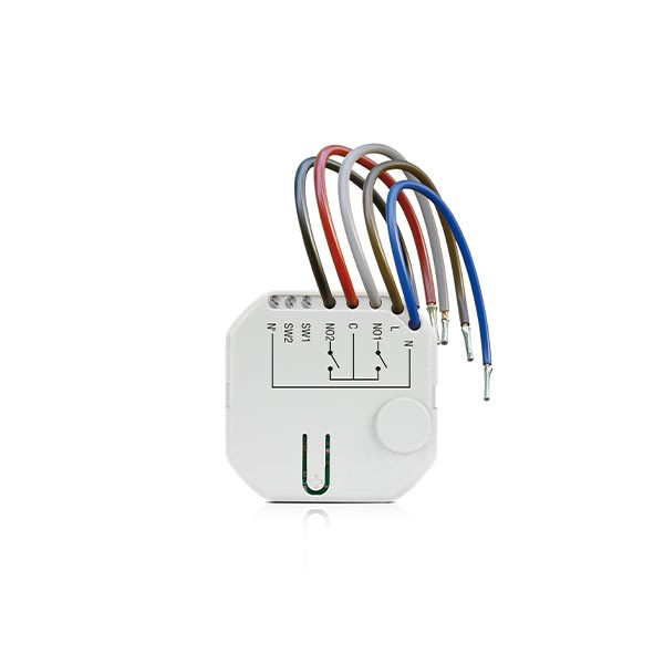 Wireless two-channel 230 V AC in-wall controller (ASW-210)
