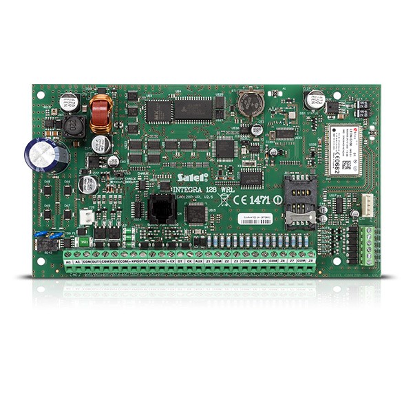 Advanced control panel with ABAX wireless technology and GSM/GPRS communicator (INTEGRA 128-WRL)