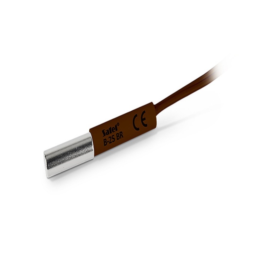 Flush-mounted magnetic contact, Ø 6.5 mm (brown) (B-2S BR)